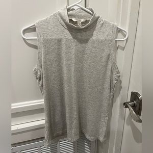 Banana Republic mock neck ribbed tank